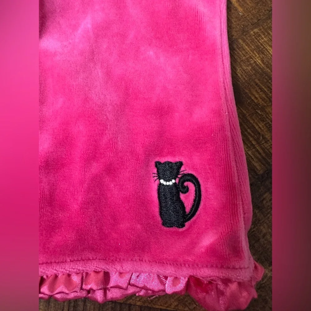 Gymboree‎ 12-18 Months City Sidewalk Pink Velour Kitty Pants